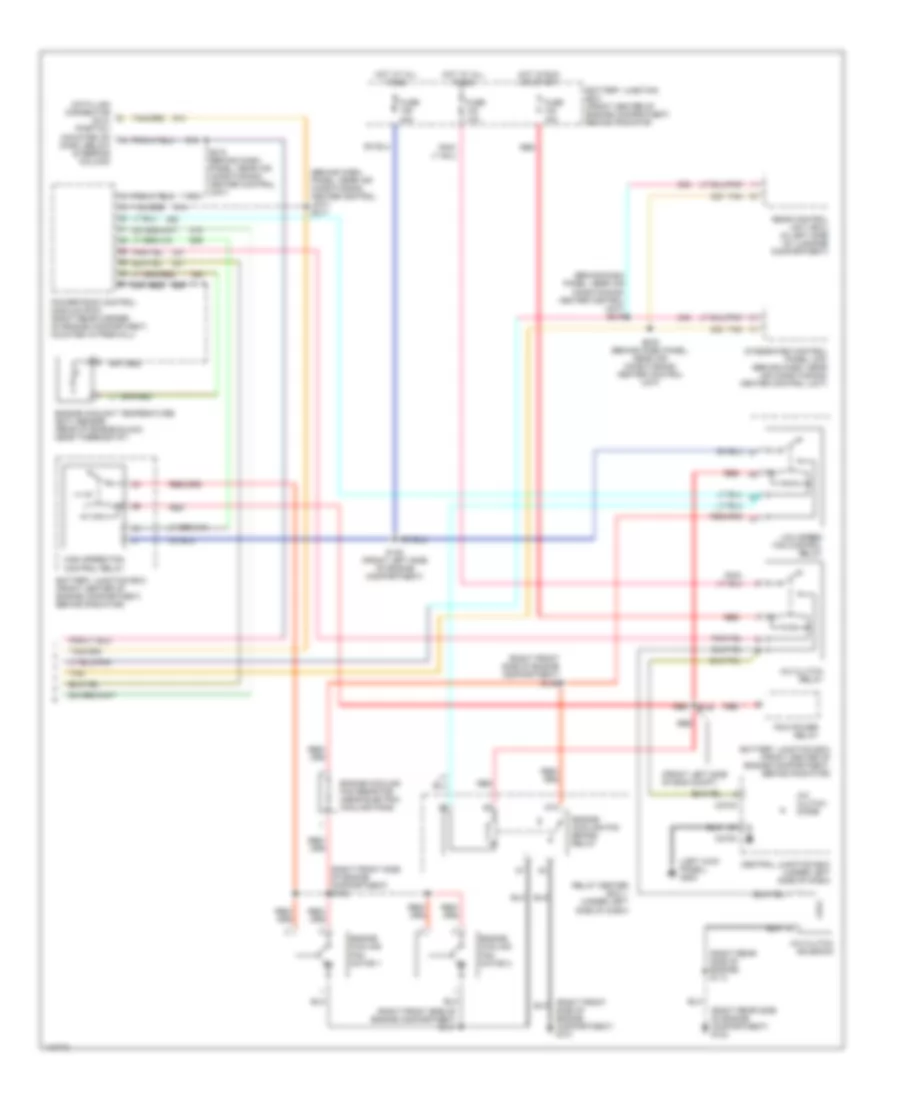 Automatic A C Wiring Diagram 2 of 2 for Ford Taurus LX 2001