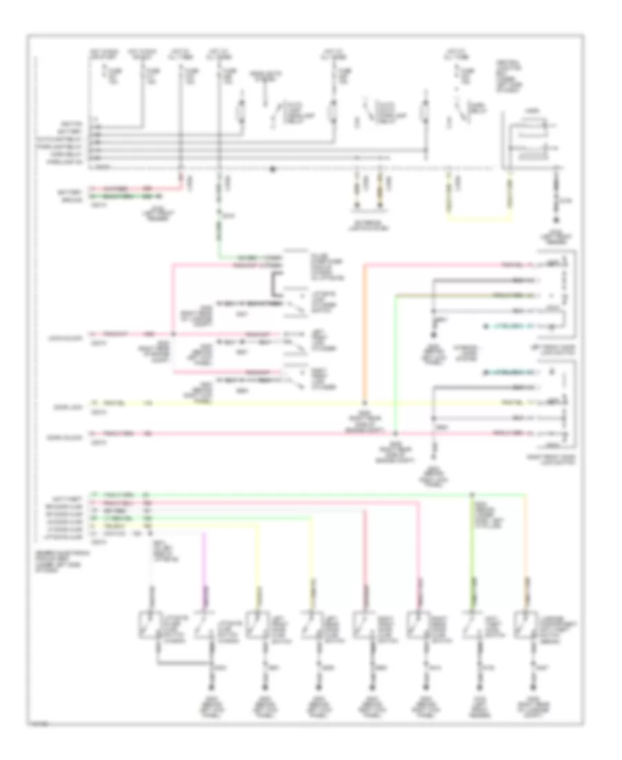 Forced Entry Wiring Diagram for Ford Taurus LX 2001