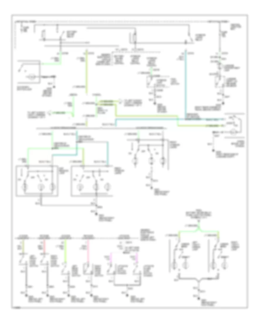 Courtesy Lamps Wiring Diagram for Ford Taurus LX 2001