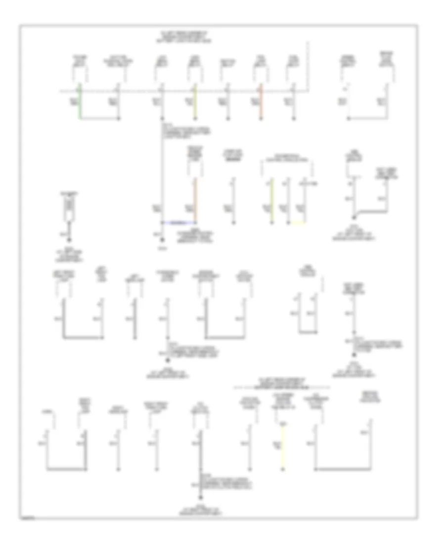 Ground Distribution Wiring Diagram 1 of 3 for Ford Focus ZX5 SE 2005