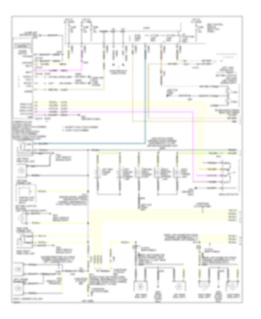 Exterior Lamps Wiring Diagram (1 of 2) for Ford F-250 Super Duty King Ranch 2014