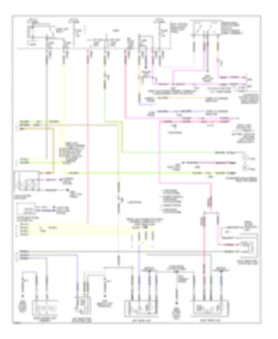 Exterior Lamps Wiring Diagram (2 of 2) for Ford F-250 Super Duty King Ranch 2014