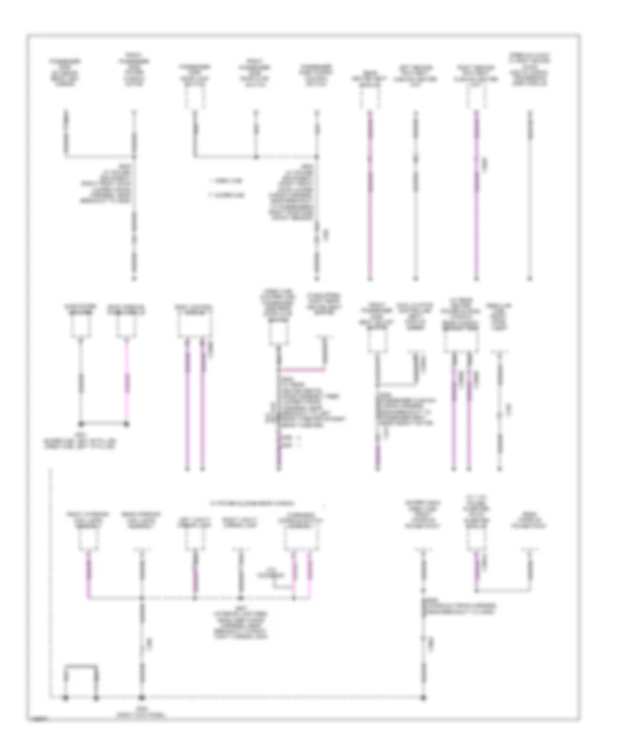 Ground Distribution Wiring Diagram (5 of 5) for Ford F-250 Super Duty King Ranch 2014