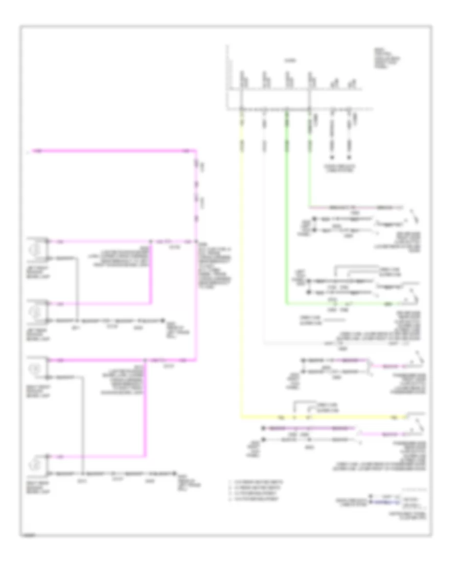 Courtesy Lamps Wiring Diagram (2 of 2) for Ford F-250 Super Duty King Ranch 2014