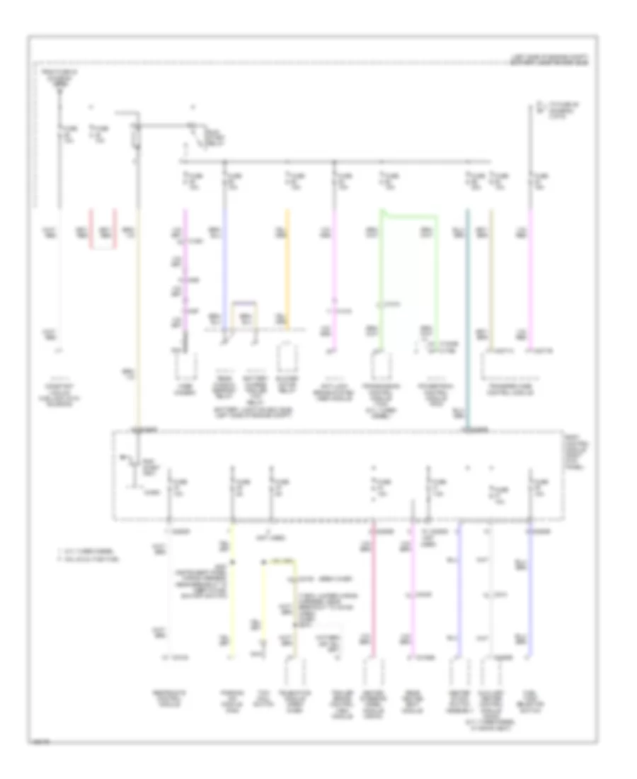 Power Distribution Wiring Diagram 2 of 9 for Ford F 250 Super Duty King Ranch 2014