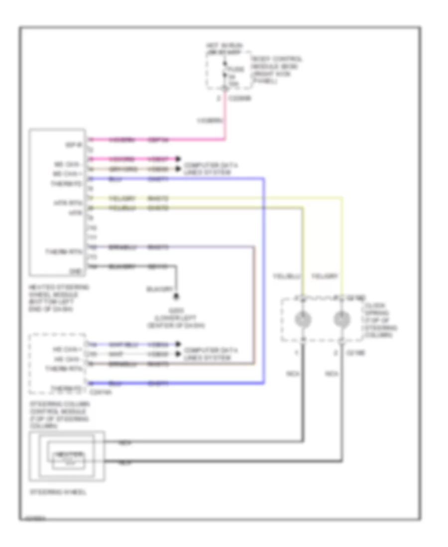 Heated Steering Wheel Wiring Diagram for Ford F-250 Super Duty King Ranch 2014