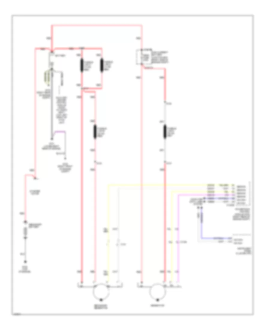 6.7L Turbo Diesel, Charging Wiring Diagram, with Dual Generators for Ford F-250 Super Duty King Ranch 2014