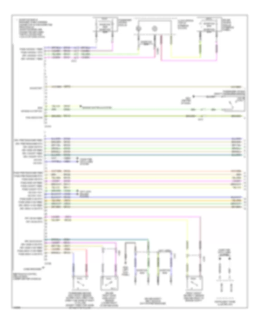Supplemental Restraints Wiring Diagram 1 of 2 for Ford F 250 Super Duty King Ranch 2014