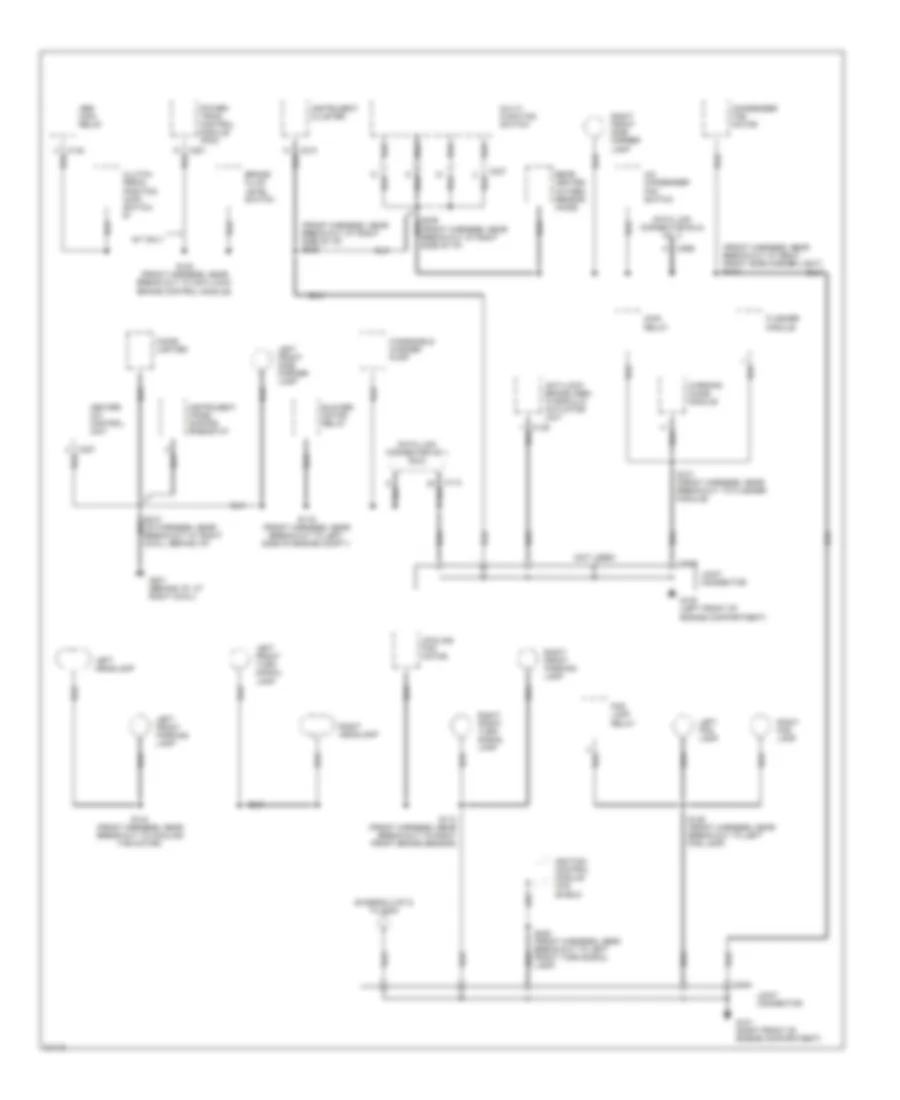 Ground Distribution Wiring Diagram 1 of 2 for Ford Aspire 1996