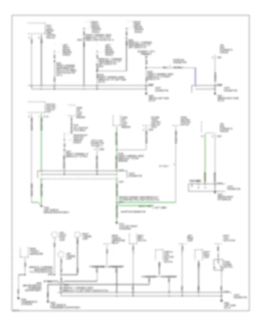 Ground Distribution Wiring Diagram (2 of 2) for Ford Aspire 1996