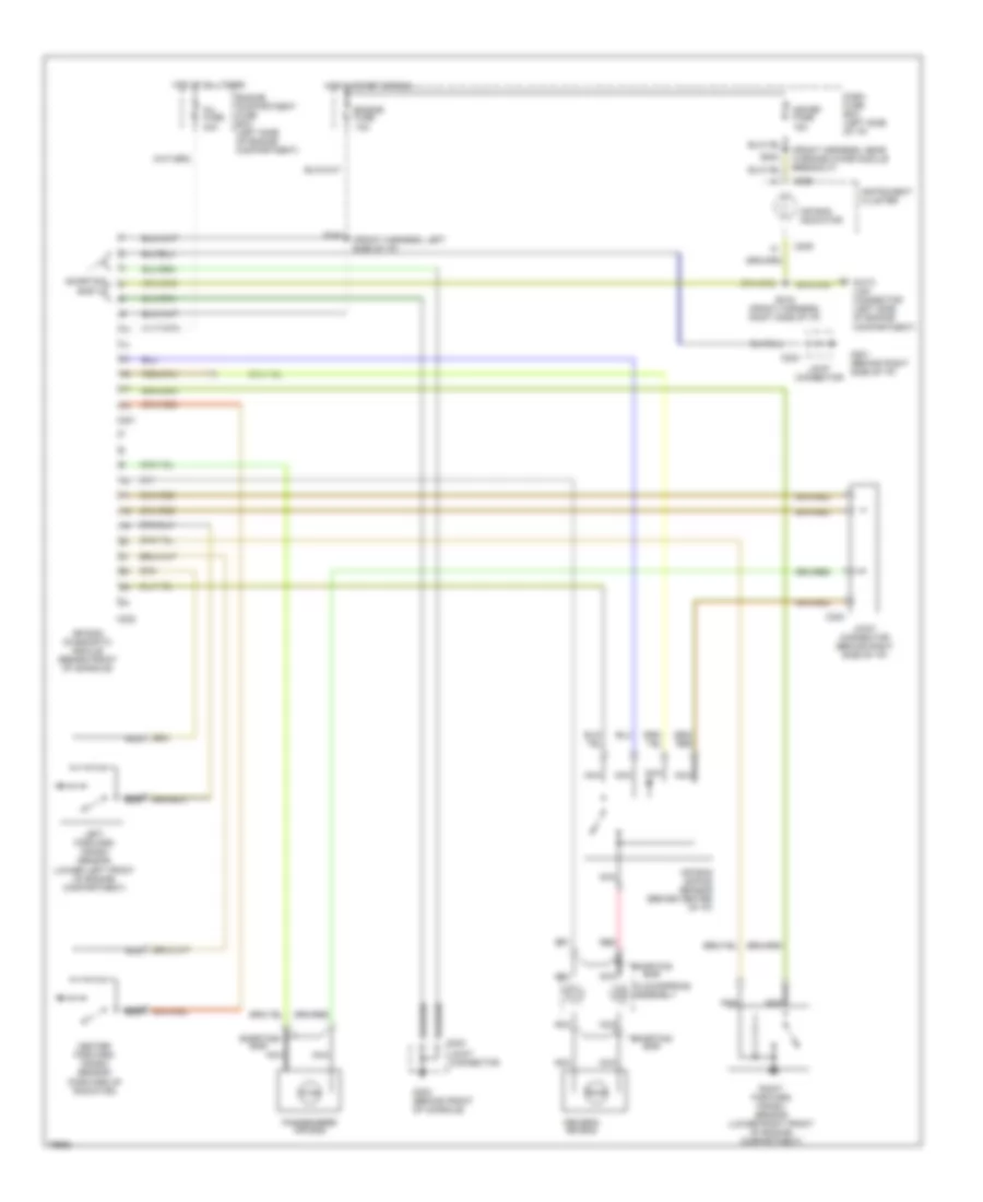 Supplemental Restraint Wiring Diagram for Ford Aspire 1996