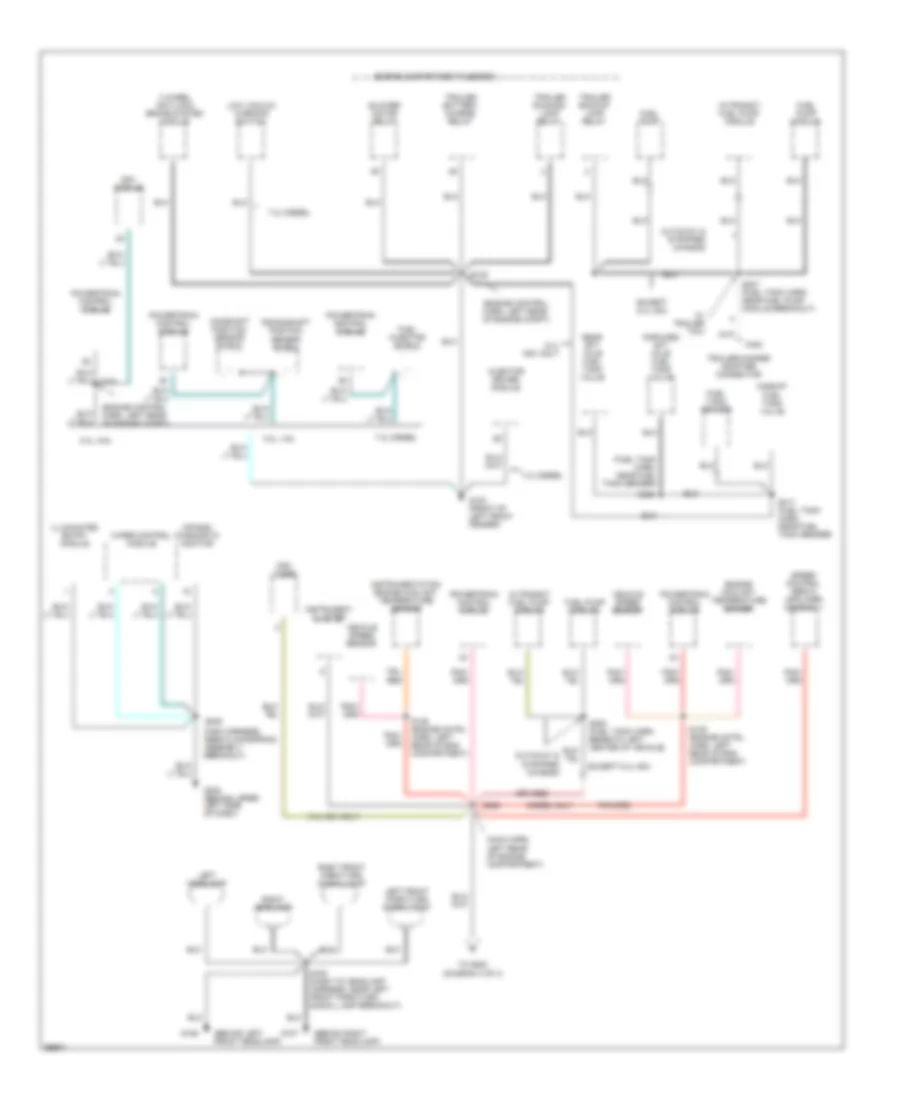 Ground Distribution Wiring Diagram 2 of 4 for Ford Club Wagon E150 1998