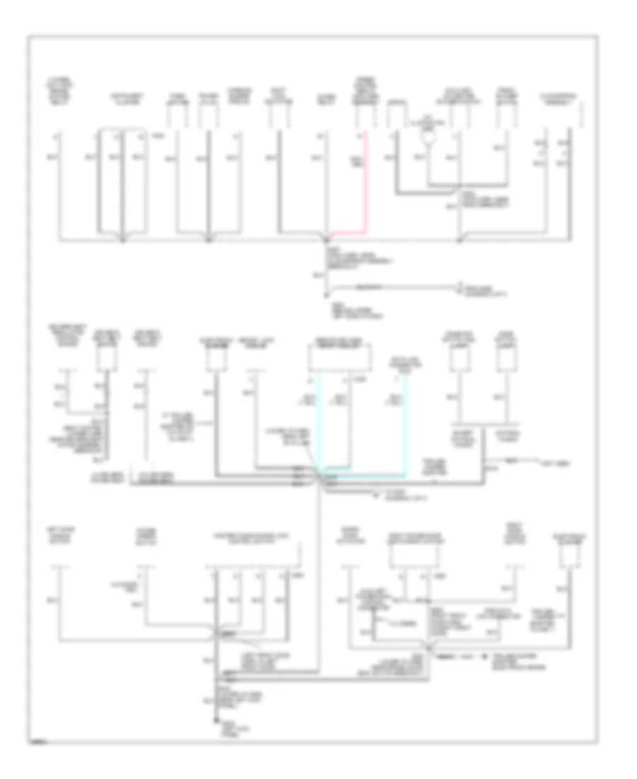 Ground Distribution Wiring Diagram 3 of 4 for Ford Club Wagon E150 1998