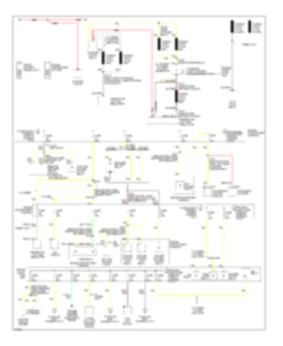 Power Distribution Wiring Diagram 1 of 4 for Ford Club Wagon E150 1998