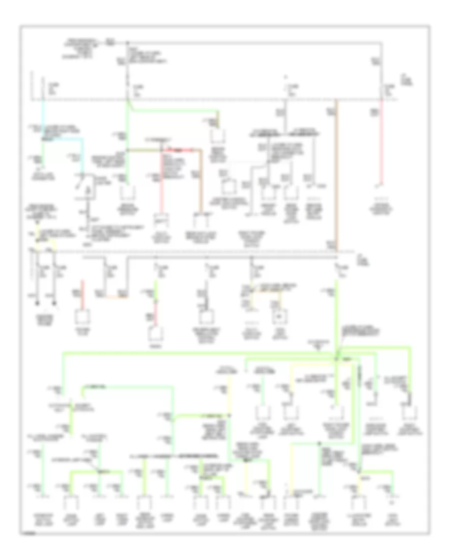 Power Distribution Wiring Diagram 2 of 4 for Ford Club Wagon E150 1998