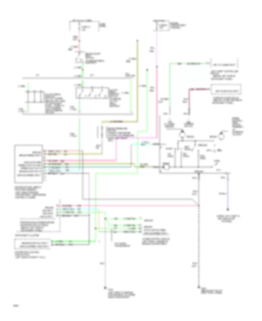 5.8L, Cruise Control Wiring Diagram for Ford Bronco 1994