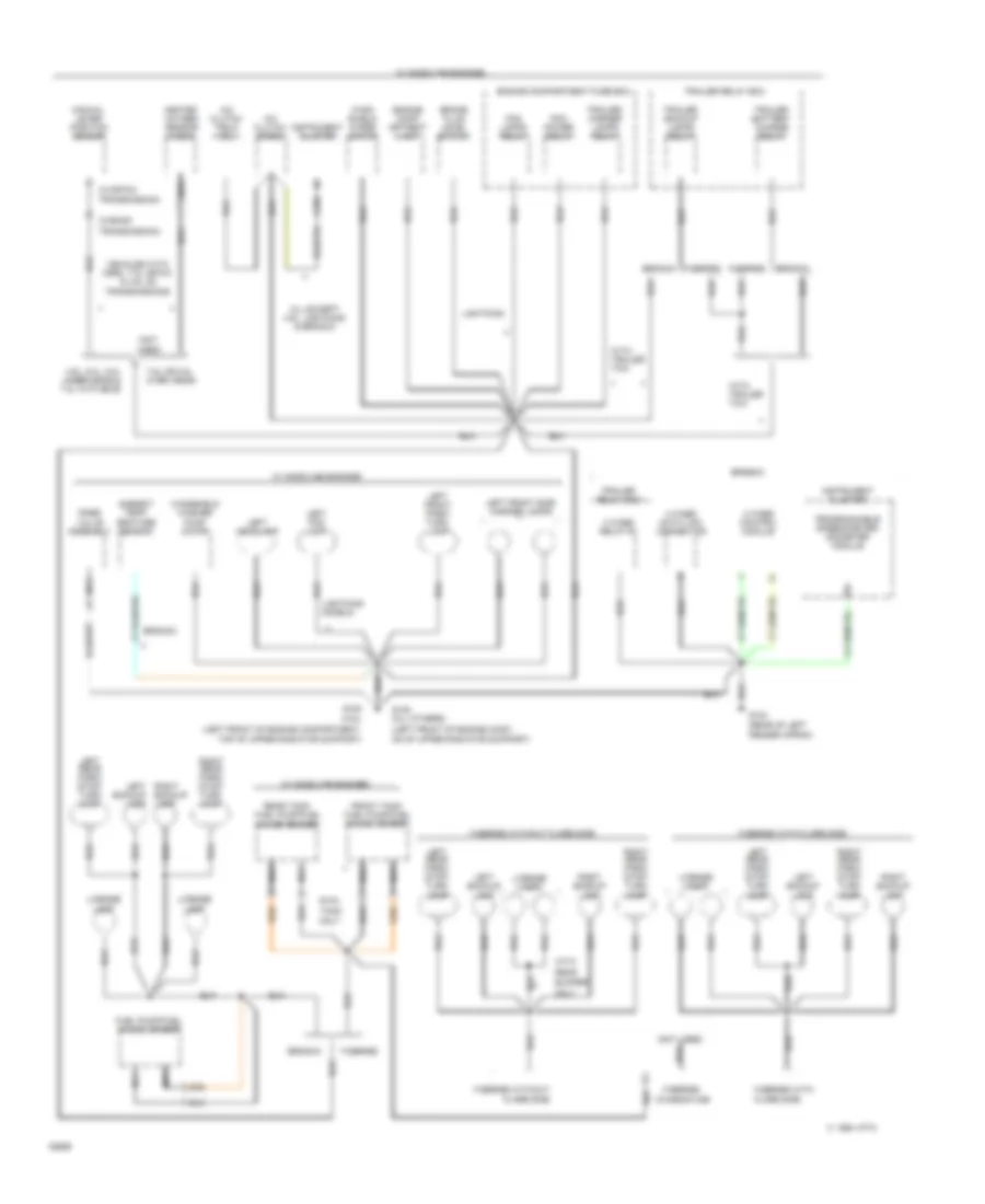 Ground Distribution Wiring Diagram 4 of 4 for Ford Bronco 1994
