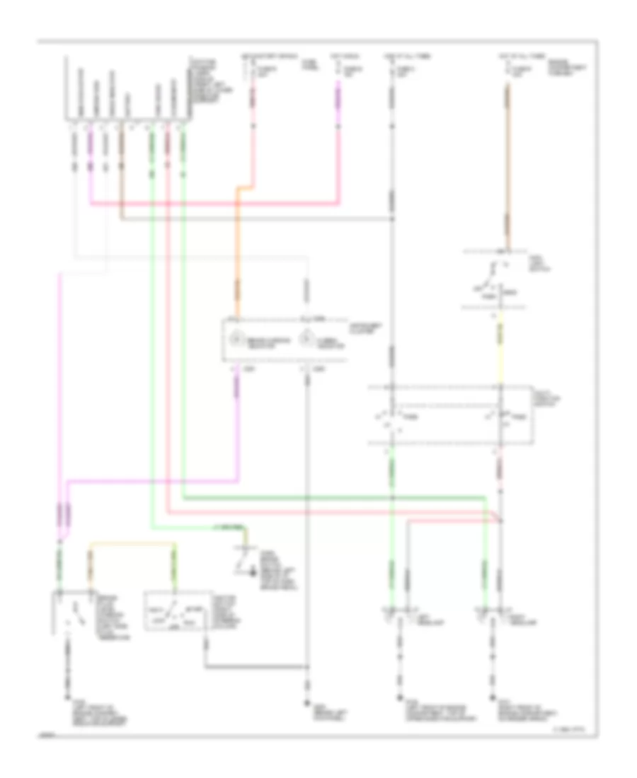 Headlamps Wiring Diagram with DRL for Ford Bronco 1994