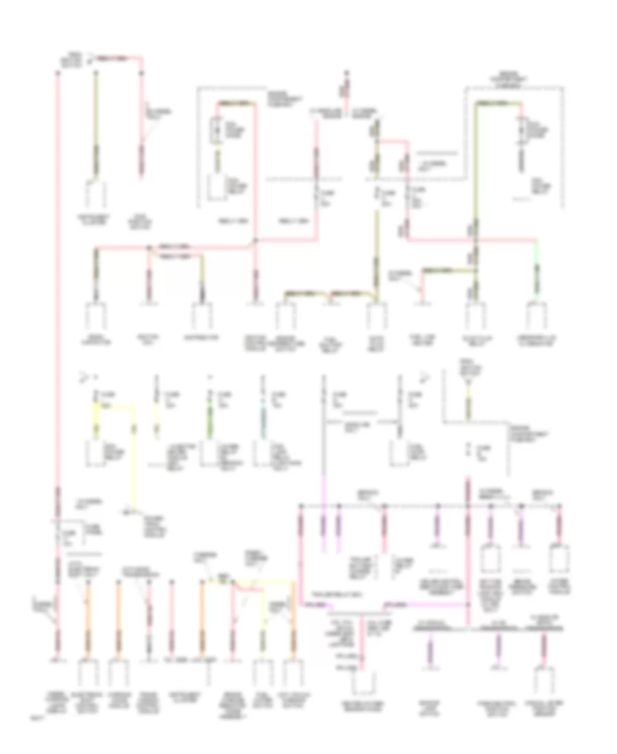 Power Distribution Wiring Diagram (2 of 3) for Ford Bronco 1994