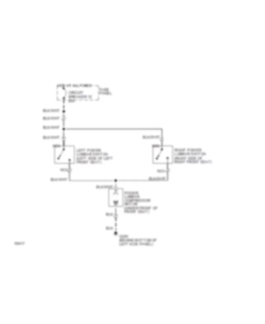 Lumbar Wiring Diagram with Cloth Bench for Ford Bronco 1994