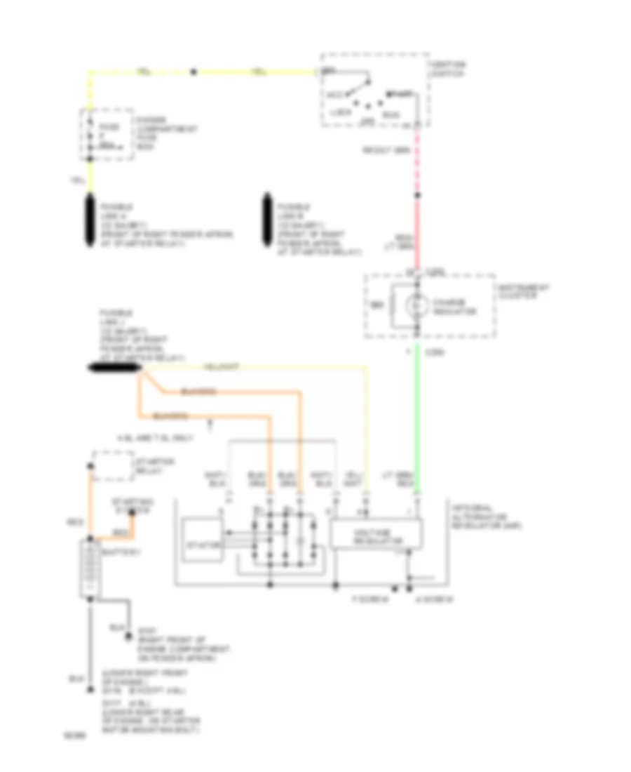 5 0L Charging Wiring Diagram for Ford Bronco 1994