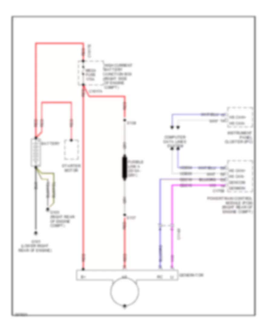 6 8L Charging Wiring Diagram for Ford F550 Super Duty 2012