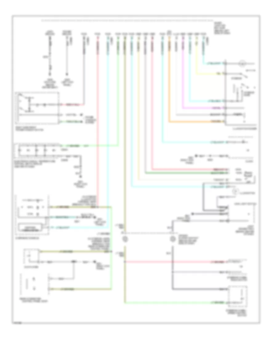 Instrument Illumination Wiring Diagram 1 of 2 for Ford Freestar S 2004