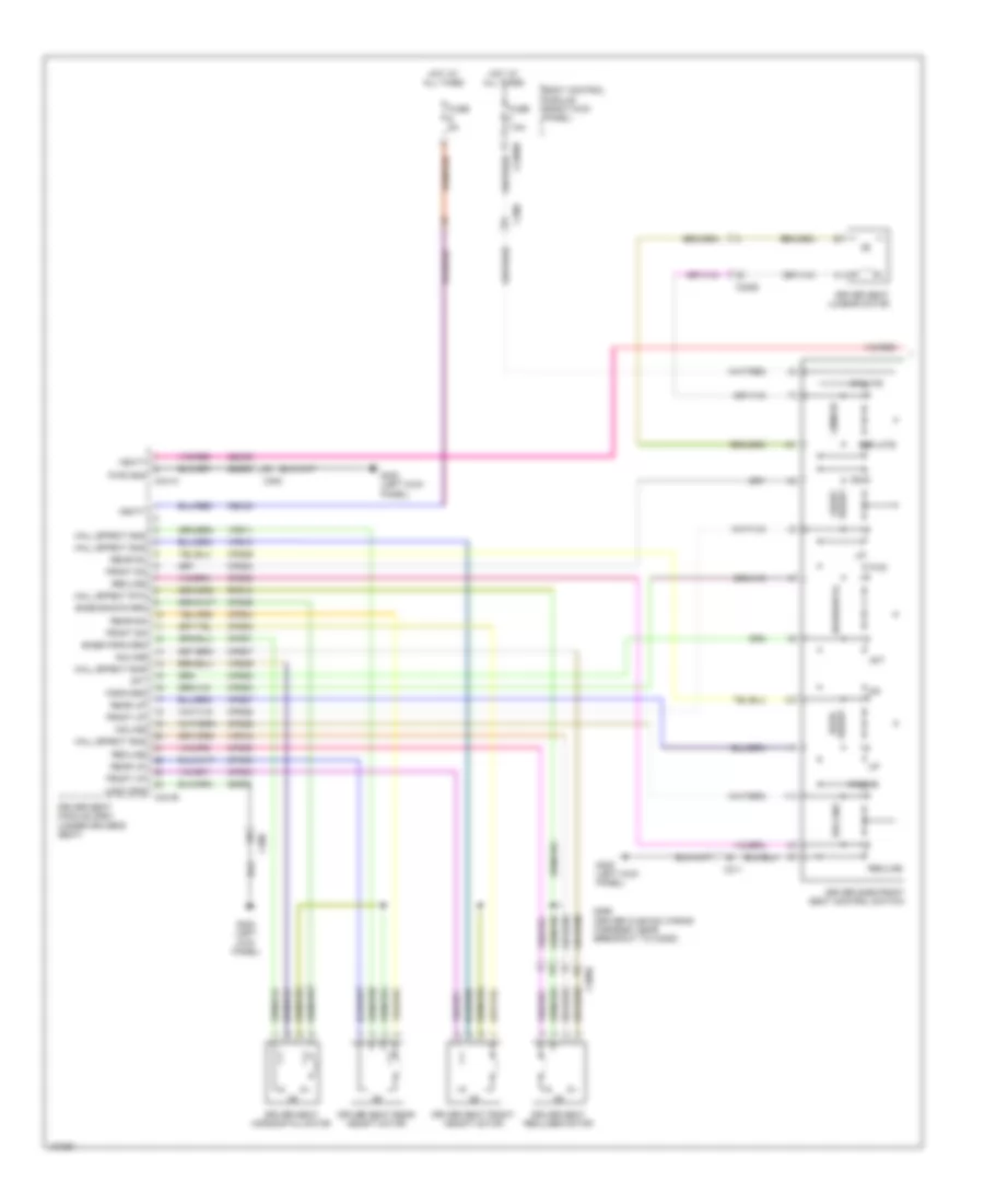 Drivers Memory Seat Wiring Diagram (1 of 2) for Ford F-250 Super Duty Lariat 2014
