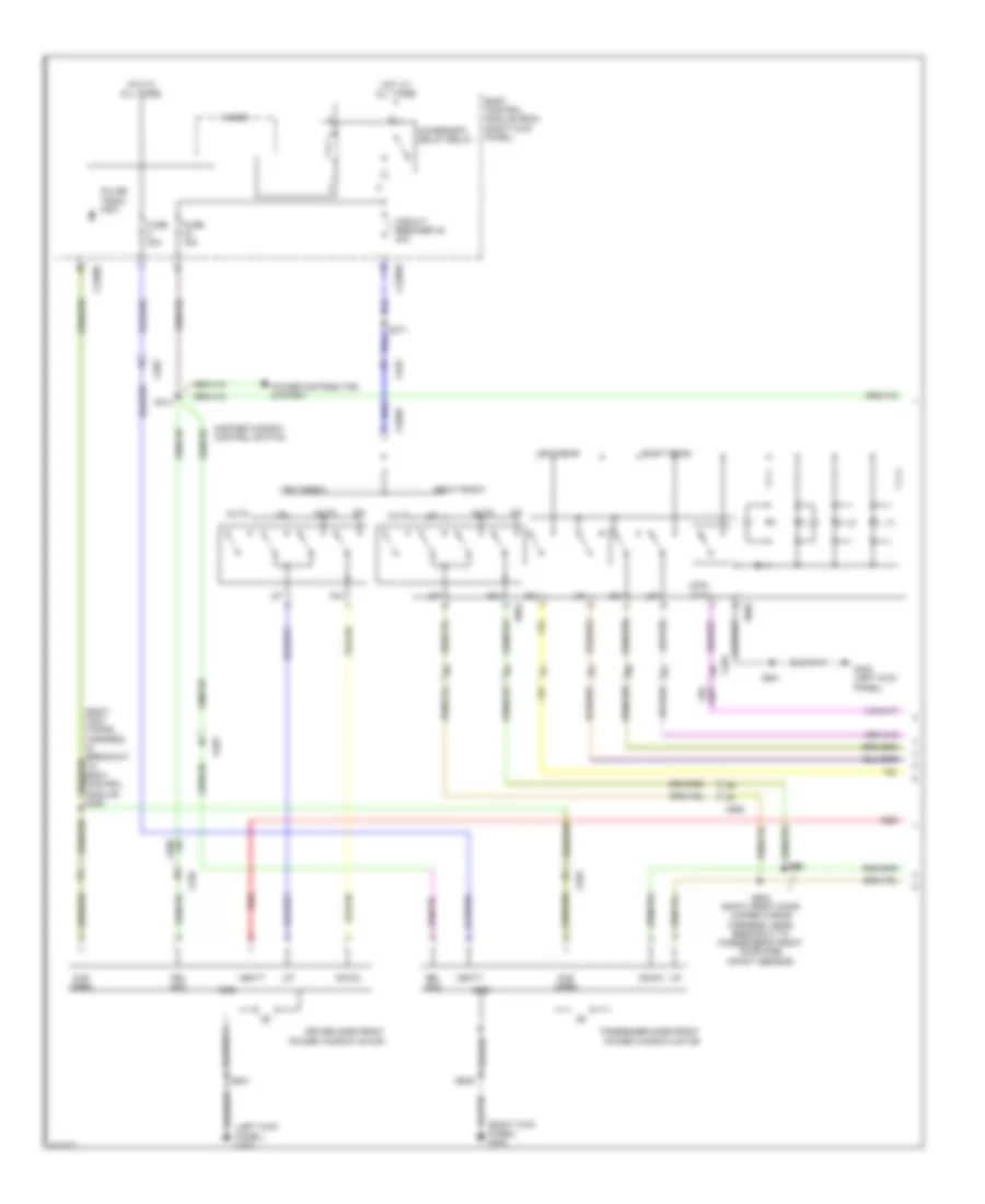 Power Windows Wiring Diagram Crew Cab 1 of 2 for Ford F 250 Super Duty Lariat 2014