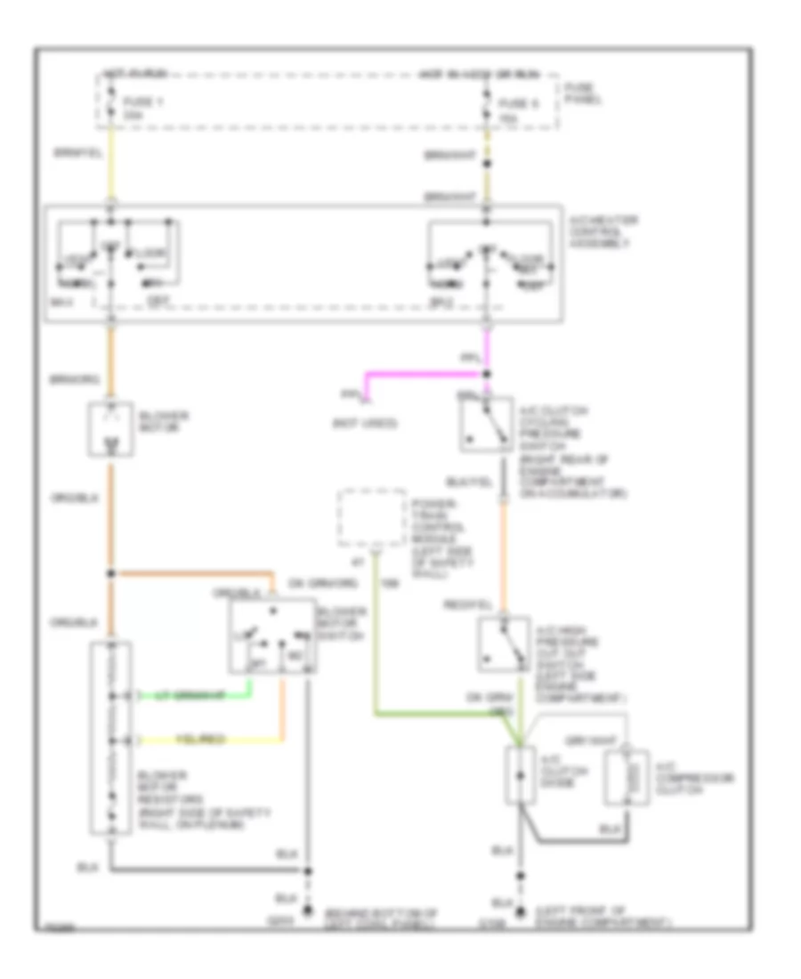 A C Wiring Diagram for Ford Bronco 1996