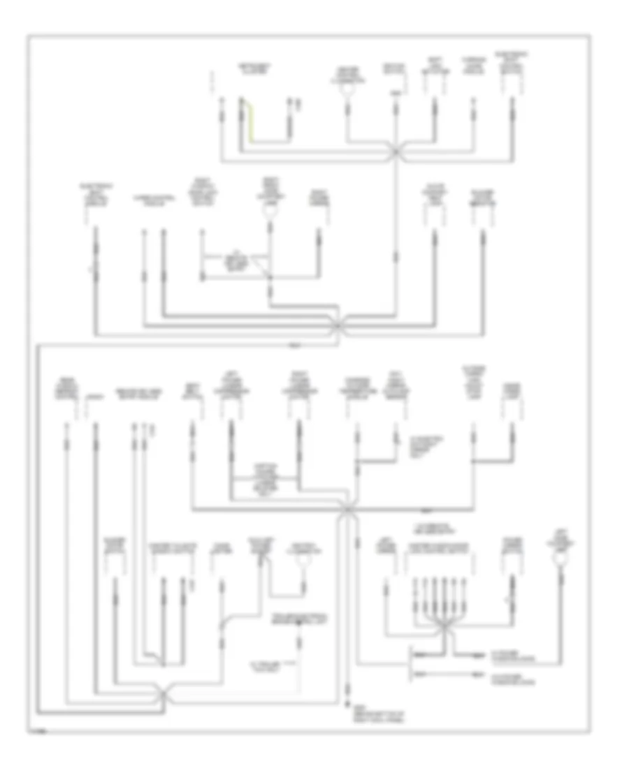 Ground Distribution Wiring Diagram 3 of 3 for Ford Bronco 1996