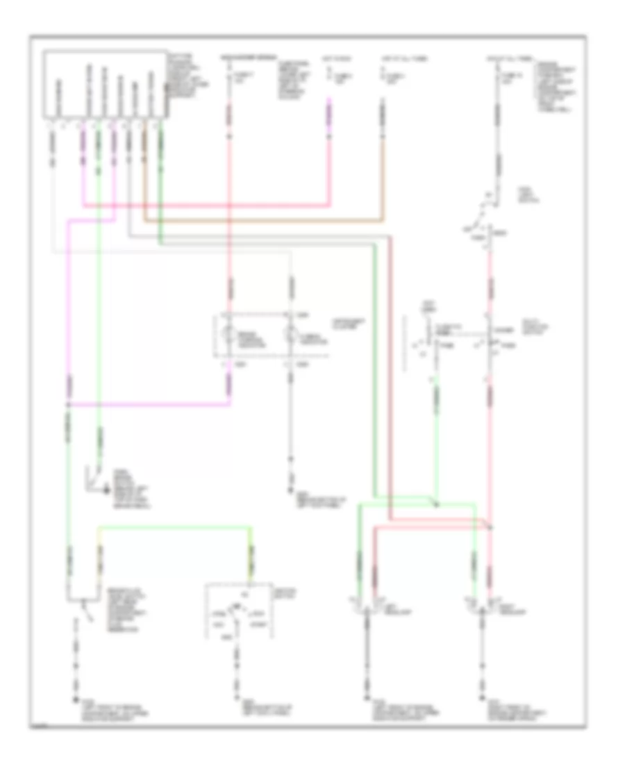 Headlight Wiring Diagram with DRL for Ford Bronco 1996