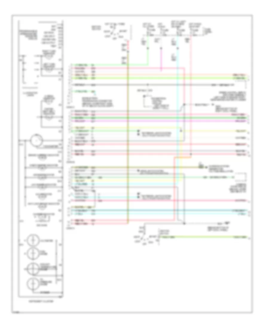 Instrument Cluster Wiring Diagram 1 of 2 for Ford Bronco 1996