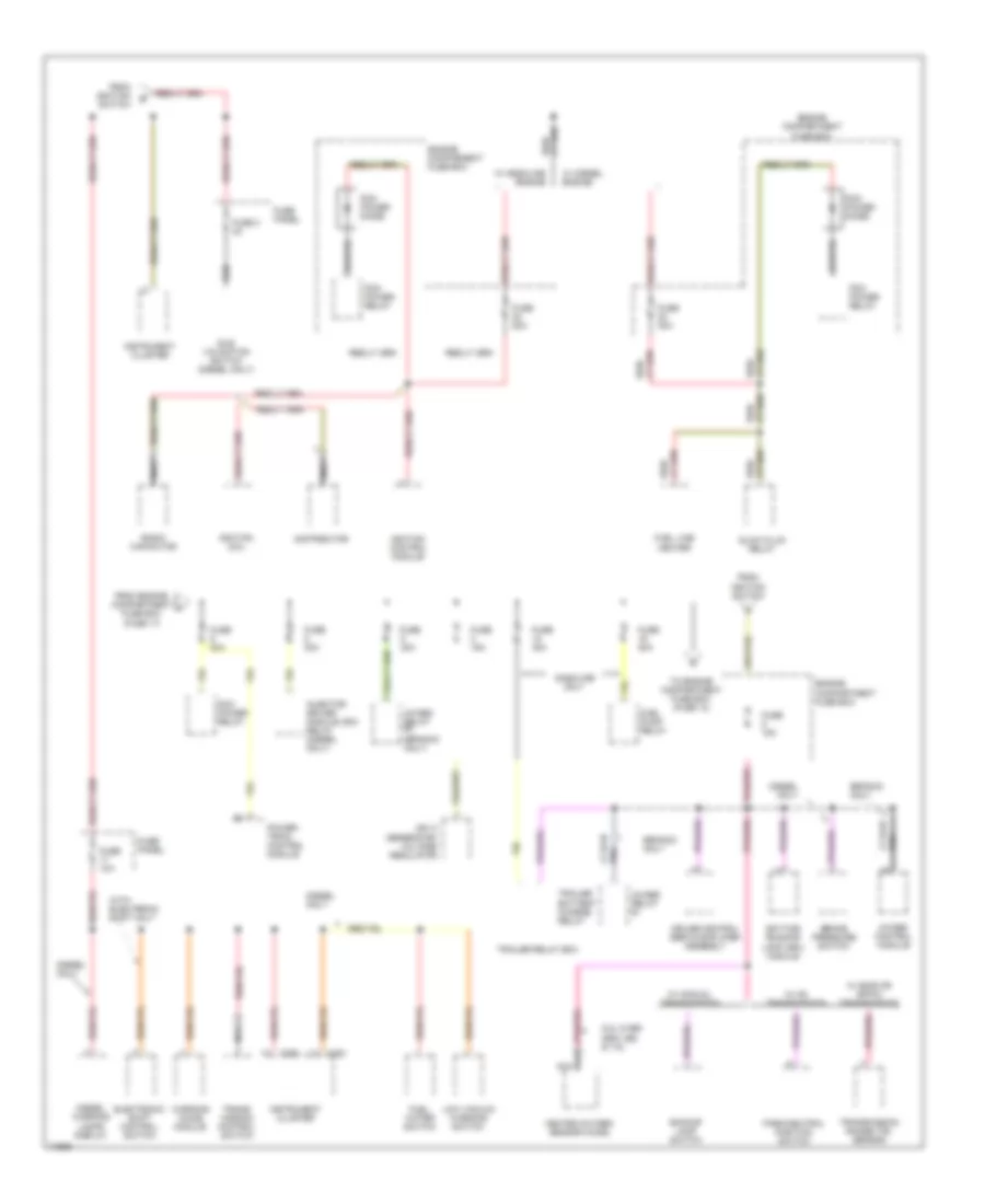 Power Distribution Wiring Diagram 2 of 3 for Ford Bronco 1996