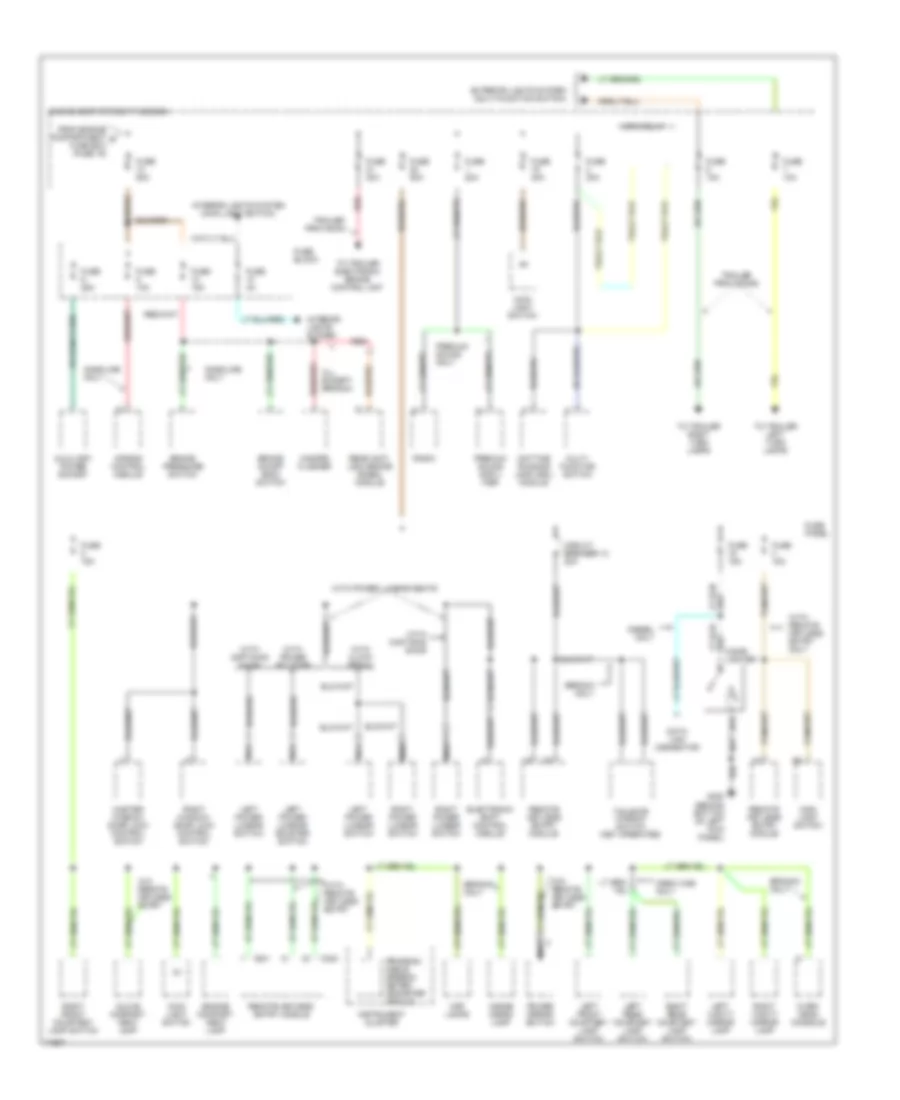 Power Distribution Wiring Diagram 3 of 3 for Ford Bronco 1996