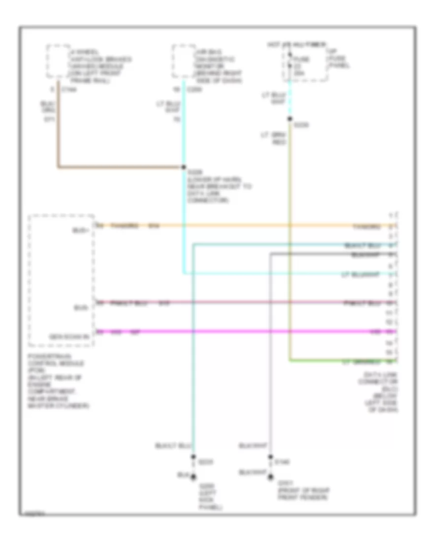 4 2L Computer Data Lines for Ford Club Wagon E350 1998