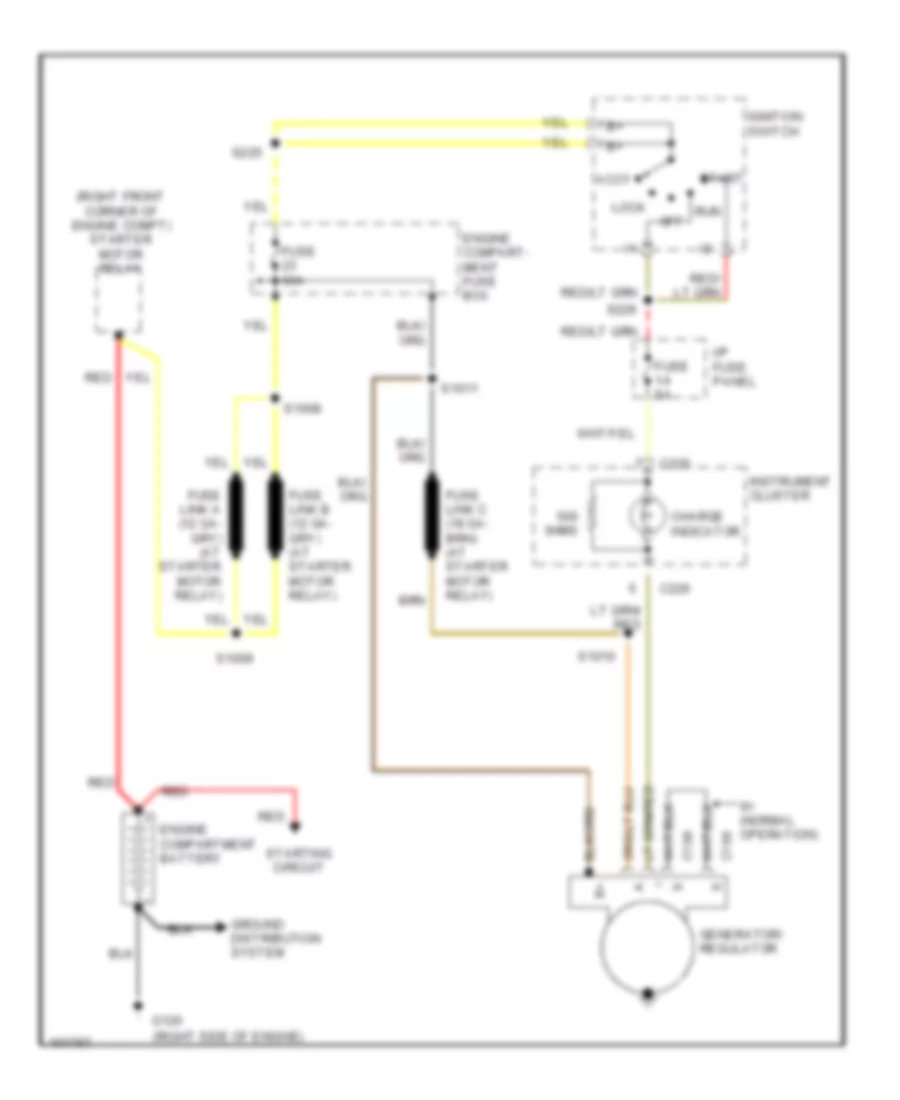 4 2L Charging Wiring Diagram for Ford Club Wagon E350 1998