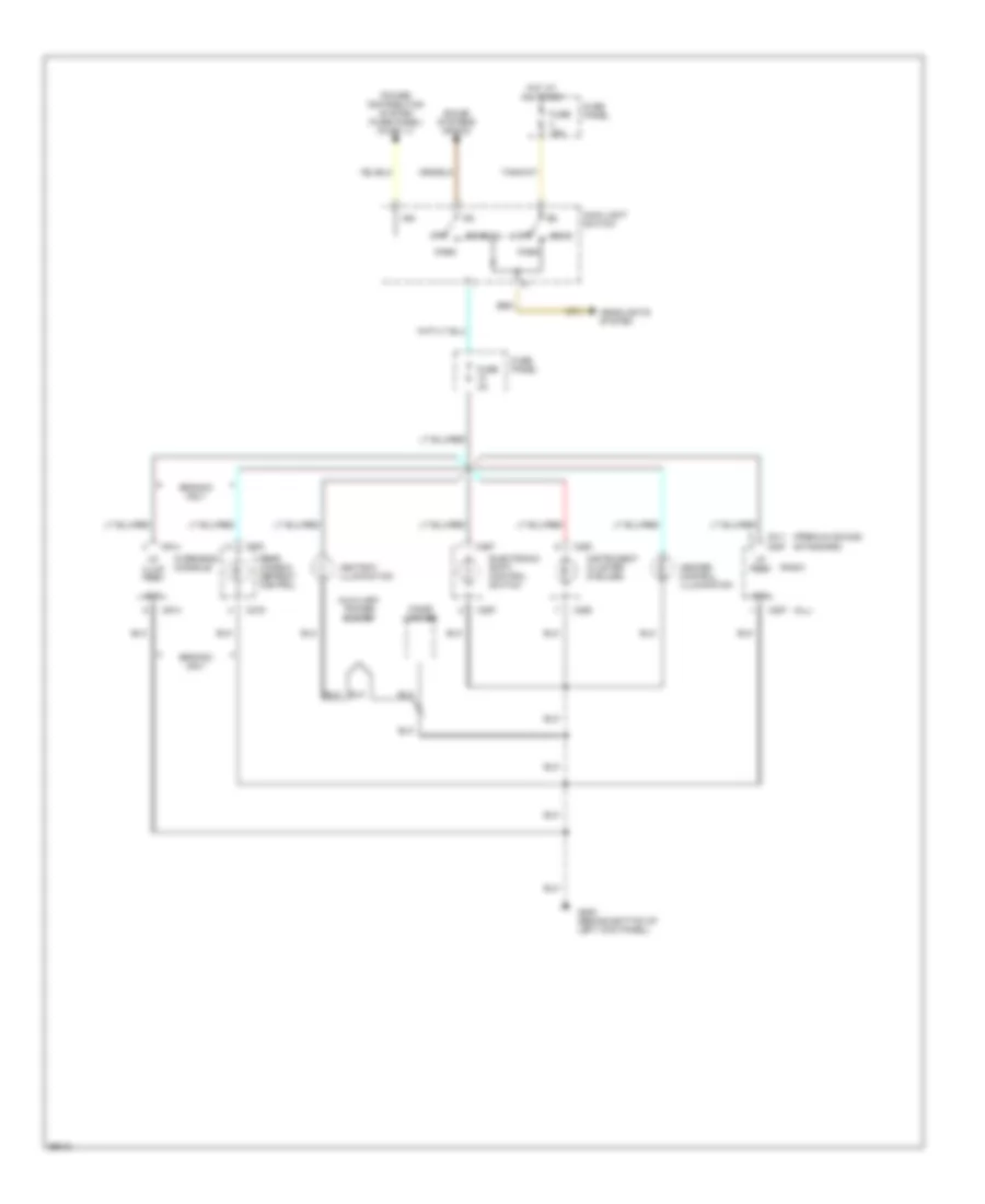 Instrument Illumination Wiring Diagram for Ford Cab  Chassis F350 1994