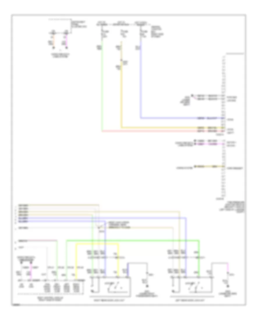 Forced Entry Wiring Diagram, without Intelligent Access (2 of 2) for Ford Fiesta S 2012
