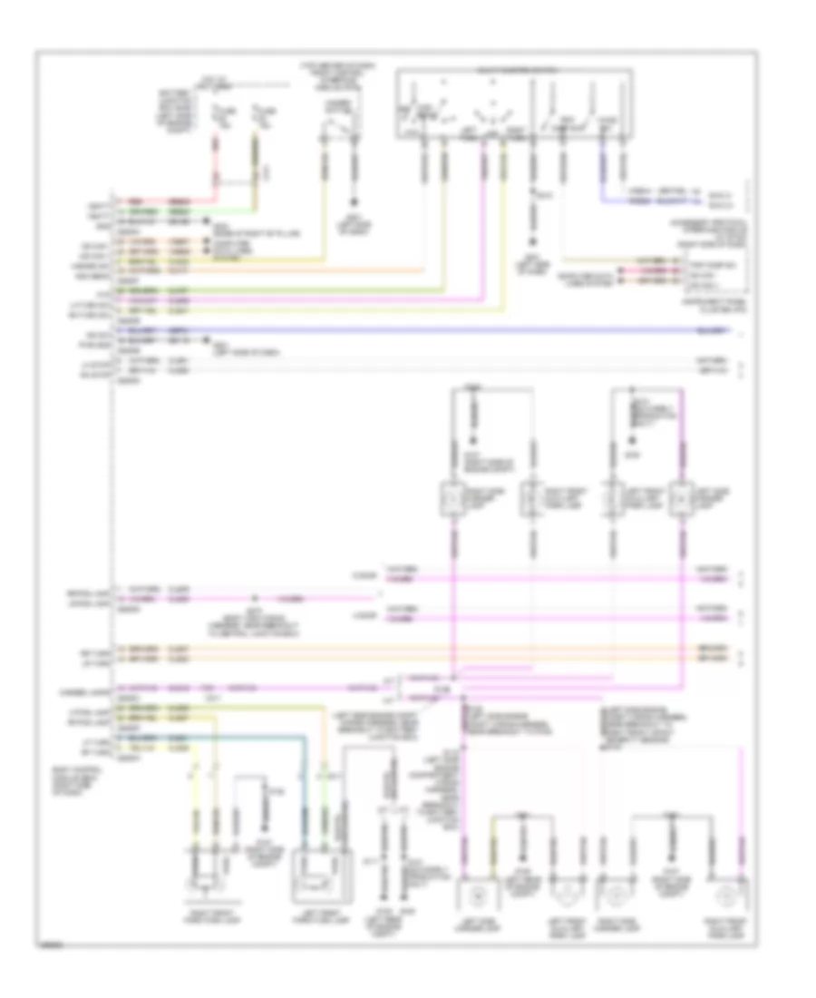 Exterior Lamps Wiring Diagram 1 of 2 for Ford Fiesta S 2012