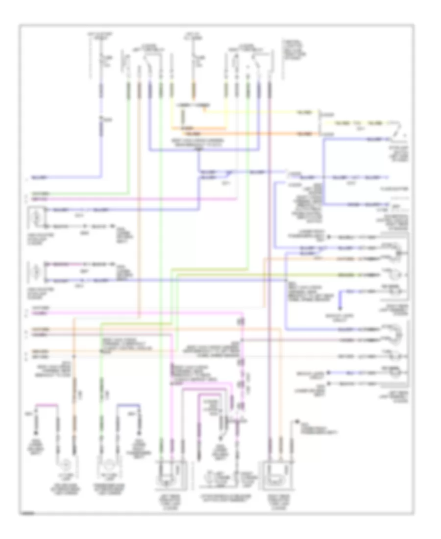 Exterior Lamps Wiring Diagram 2 of 2 for Ford Fiesta S 2012