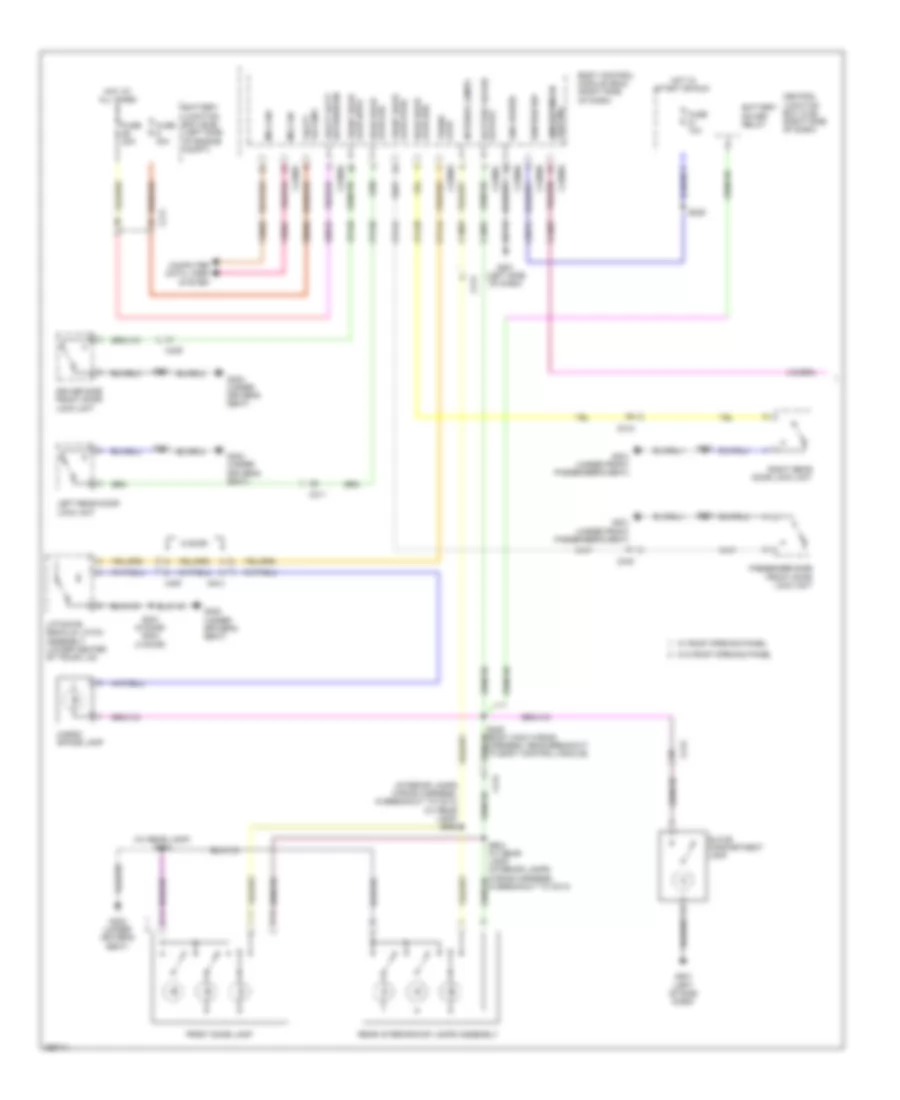 Courtesy Lamps Wiring Diagram 1 of 2 for Ford Fiesta S 2012