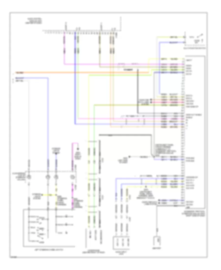 Radio Wiring Diagram, with SYNC (2 of 2) for Ford Fiesta S 2012