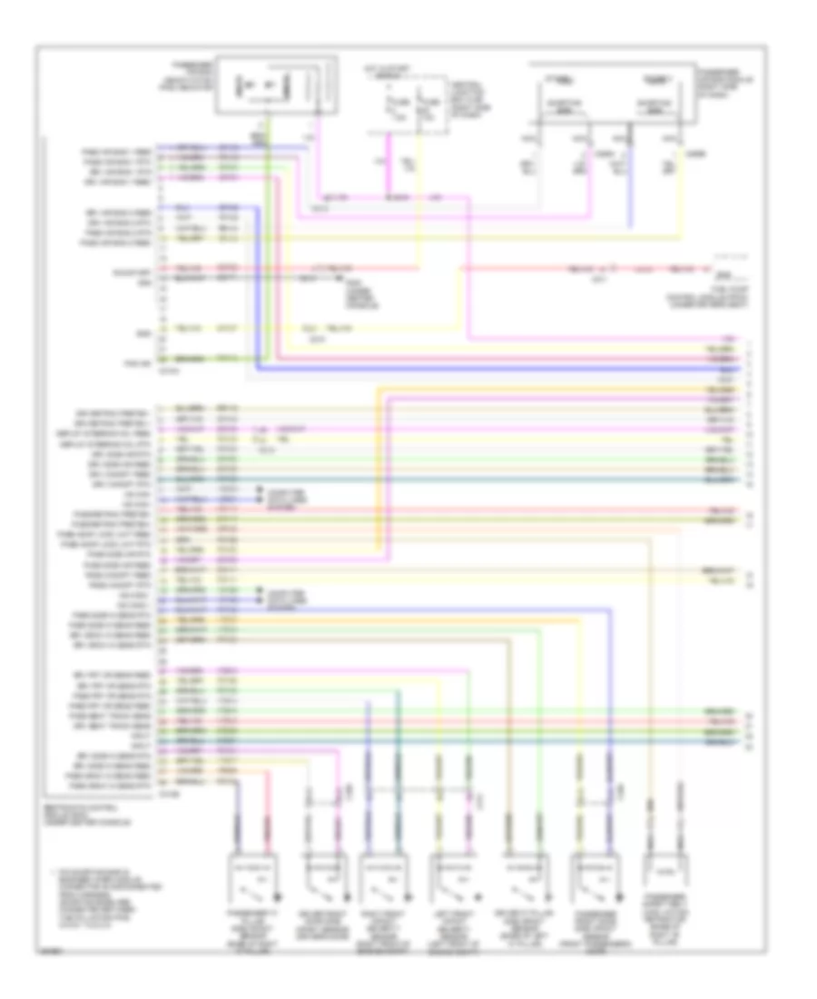 Supplemental Restraints Wiring Diagram 1 of 2 for Ford Fiesta S 2012