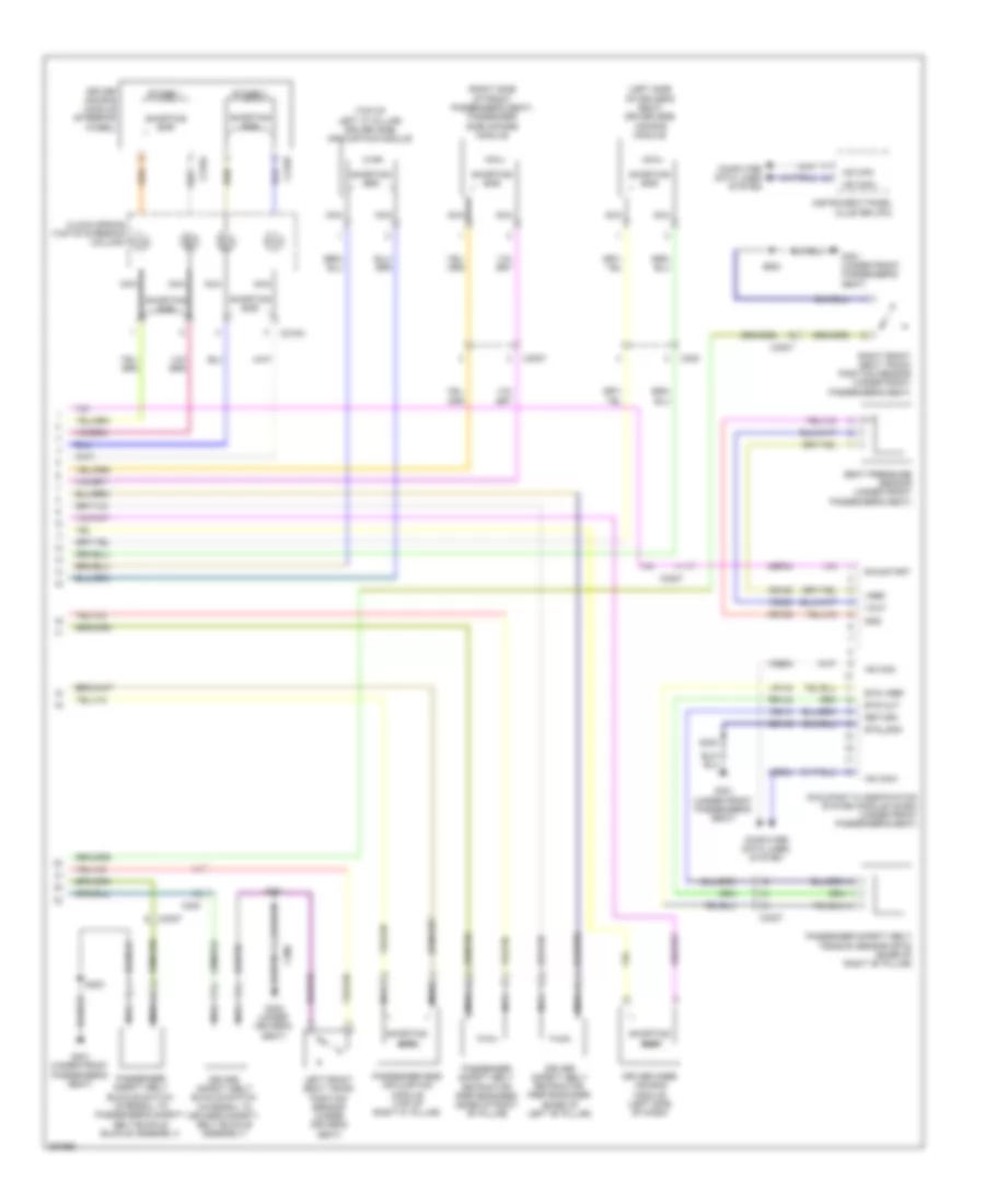 Supplemental Restraints Wiring Diagram 2 of 2 for Ford Fiesta S 2012