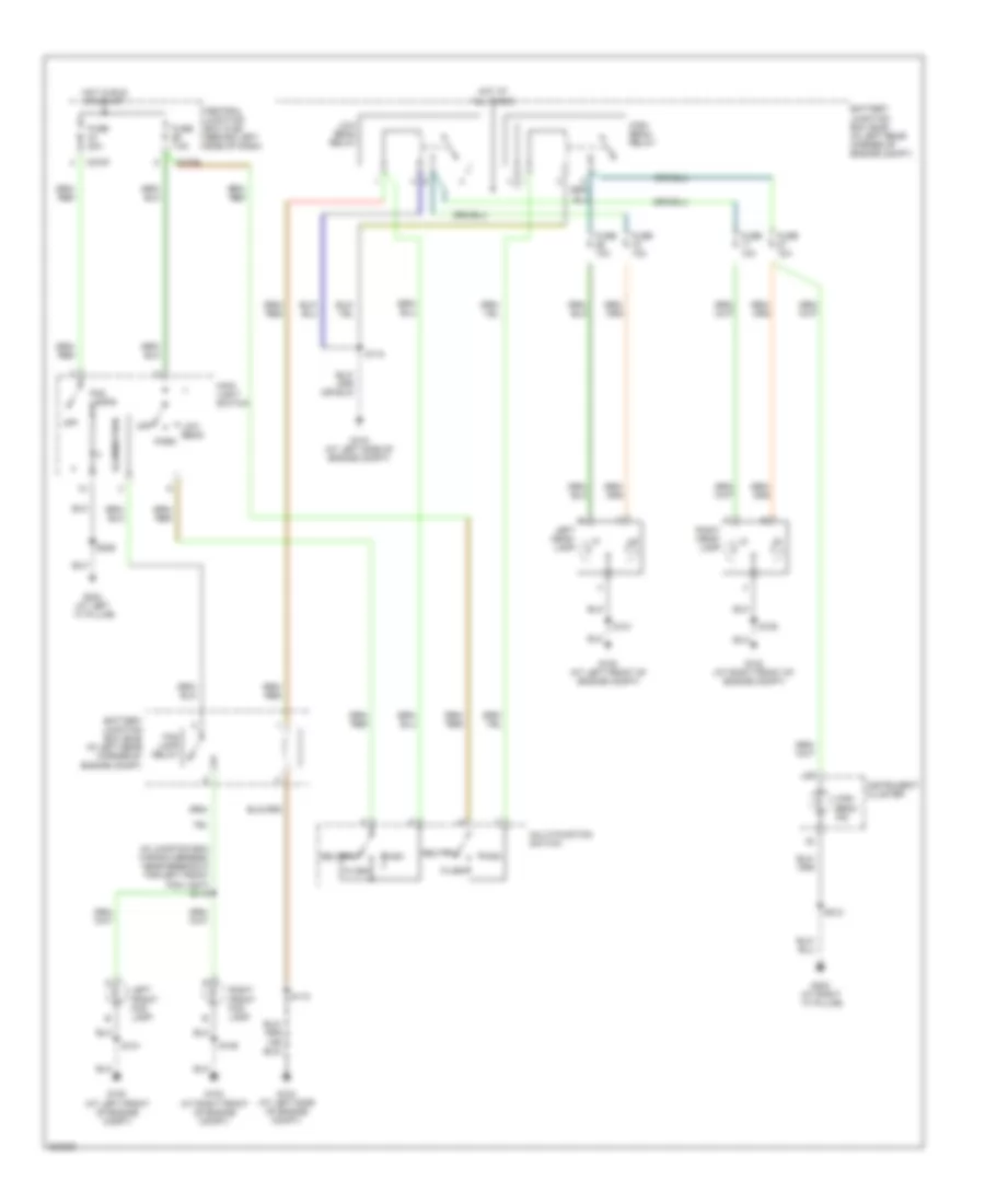 Headlights Wiring Diagram, without DRL for Ford Focus ZX5 SES 2005