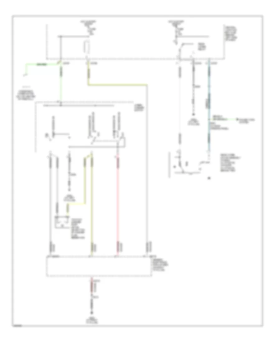 Rear WasherWiper Wiring Diagram for Ford Focus ZX5 SES 2005