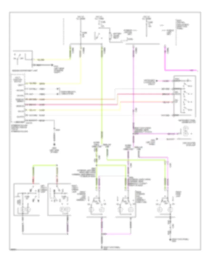 Courtesy Lamps Wiring Diagram 1 of 2 for Ford F 450 Super Duty King Ranch 2013