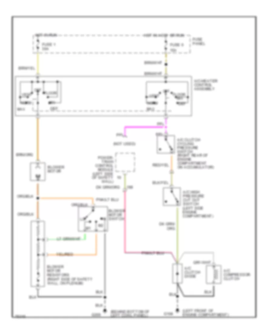 5 8L A C Wiring Diagram for Ford Cab  Chassis F350 1996