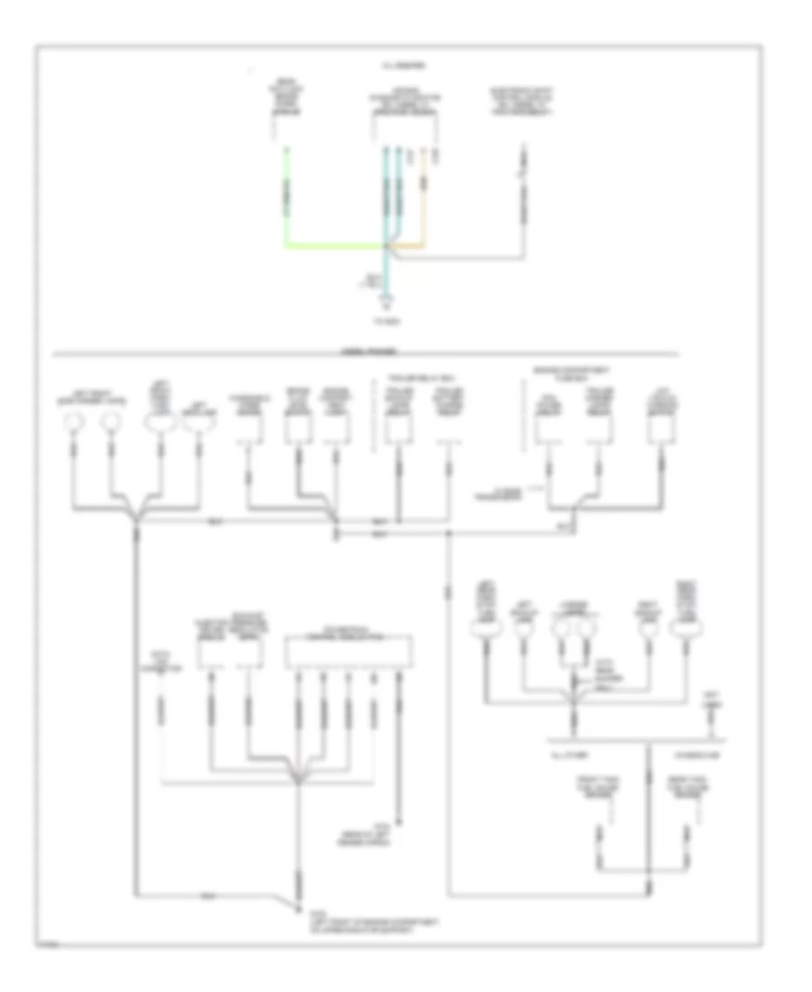 Ground Distribution Wiring Diagram (2 of 4) for Ford Cab  Chassis F350 1996